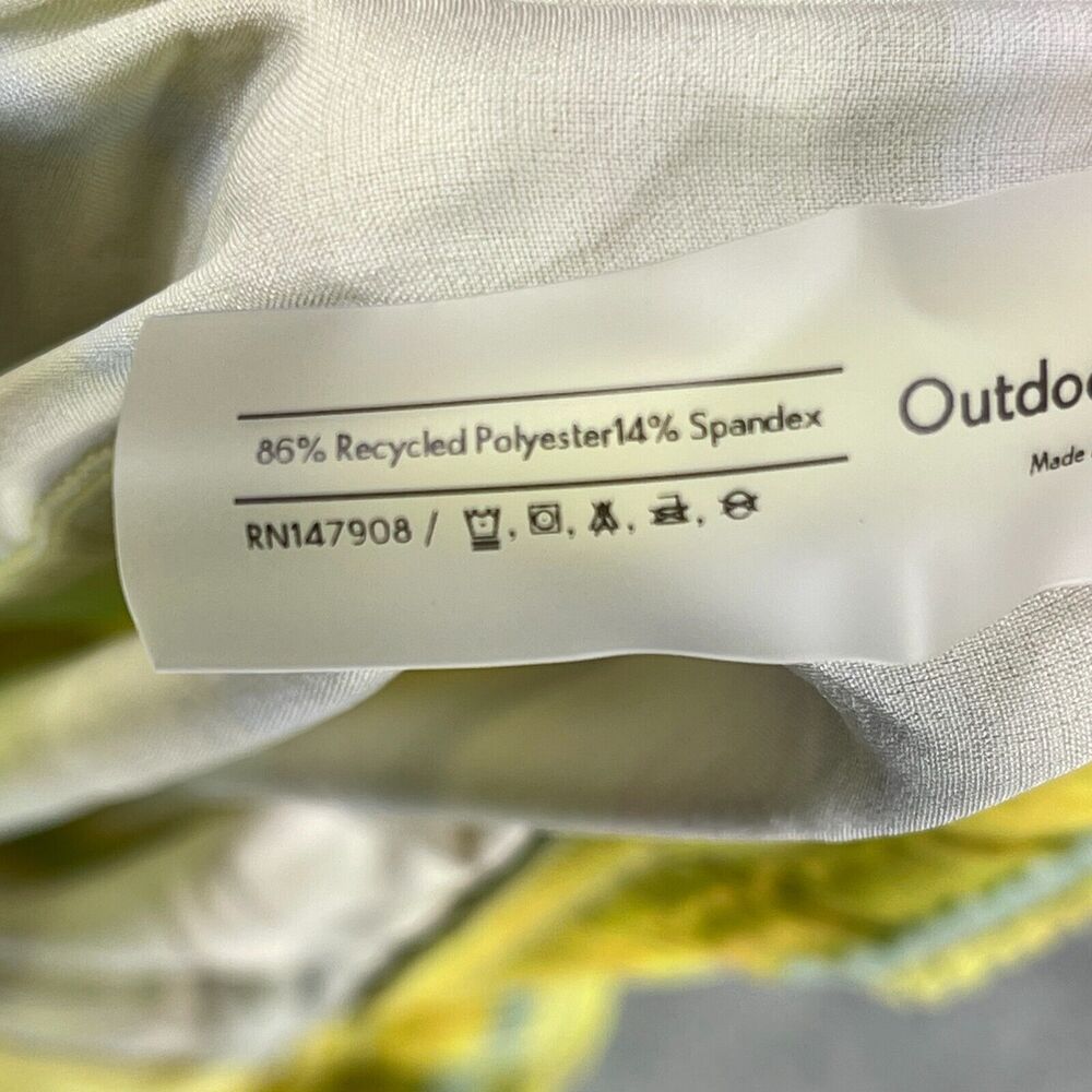 Outdoor Voices Shorts Mens Large Yellow Wildflower Haze Zephyr 5" Short Striped - Picture 9 of 12